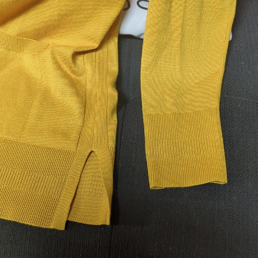Yellow Open Front Cardigan - Picture 5 of 8